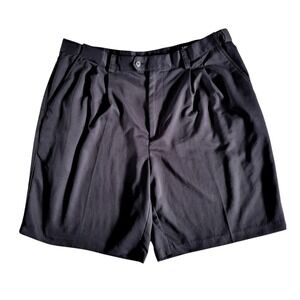 IZOD Golf Shorts Mens 38 Black X-Treme Function Pleated XFG Breathable‎ Pleated